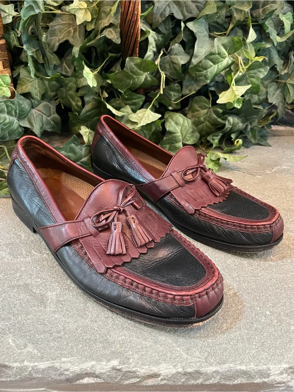 Johnston & Murphy Aragon II Kiltie Tassel Loafers Two Tone Men's Size 14M